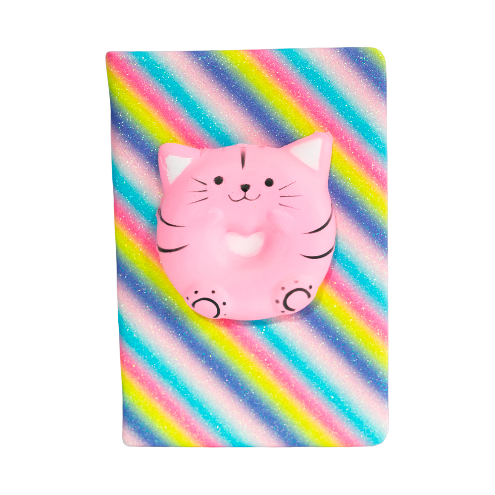 [37671] CUADERNO  CON GLITTER Y SQUISHY