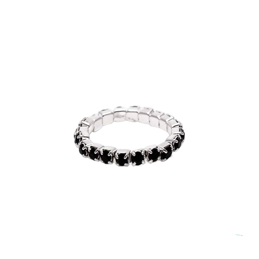 ANILLO DE STRASS. HILERA SIMPLE EN COLORES