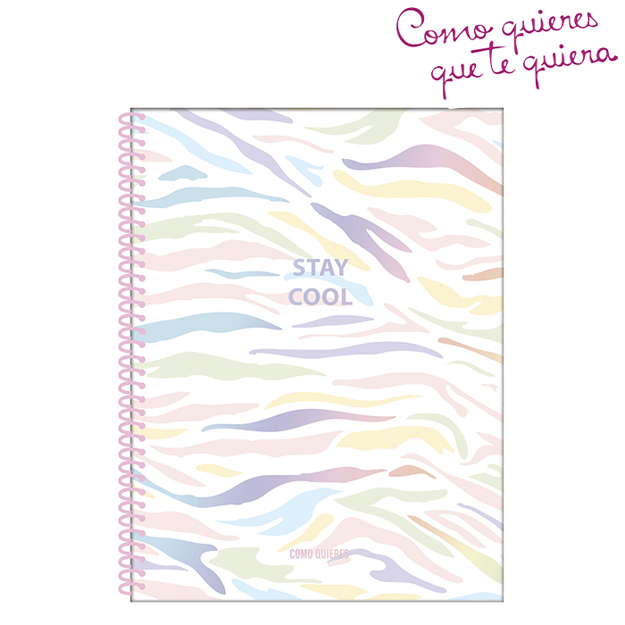 [35511] CUADERNO UNIVERSITARIO RAYADO COMO QUIERES QUE TE QUIERA