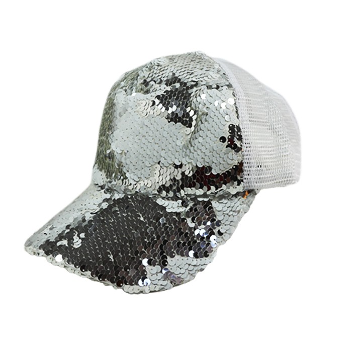 [L18921] GORRA LENTEJUELAS HOLOGRAFICAS