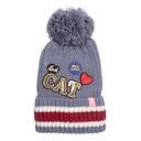 [32873] GORRO CON POMPON Y BORDADO INFLUENCER