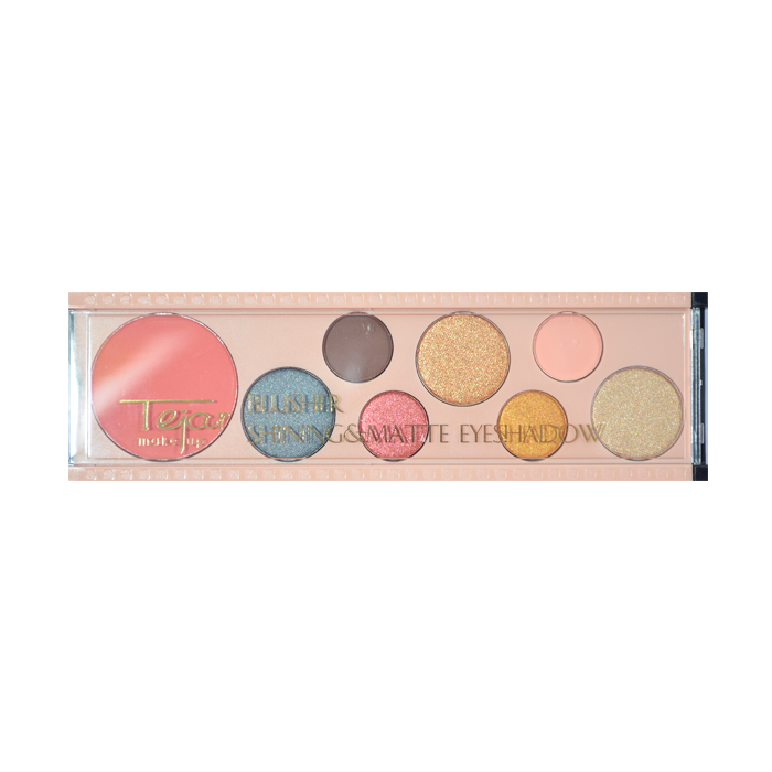 [37475] PALETA DE SOMBRAS SHINNING & MATTE X 7 COLORES + RUBOR
