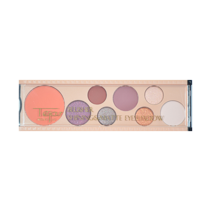 [37475] PALETA DE SOMBRAS SHINNING & MATTE X 7 COLORES + RUBOR