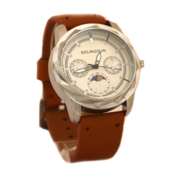 [33656] RELOJ MALLA SIMIL CUERO DE HOMBRE 