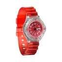 [41686] RELOJ SUMERGIBLE MALLA SILICONA TRANSPARENTE 