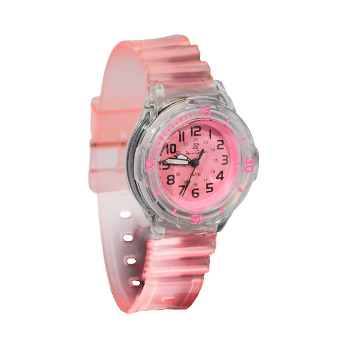 [41686] RELOJ SUMERGIBLE MALLA SILICONA TRANSPARENTE 
