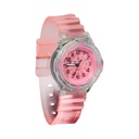 [41686] RELOJ SUMERGIBLE MALLA SILICONA TRANSPARENTE 