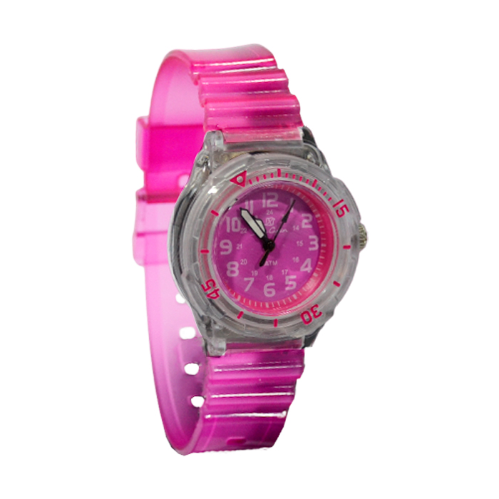 [41686] RELOJ SUMERGIBLE MALLA SILICONA TRANSPARENTE 