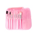 SET DE BROCHAS Y PINCELES POR 7 PIEZAS CON ESTUCHE PARA MAQUILLAJE