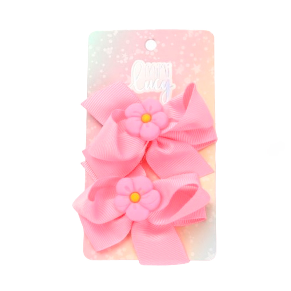 [42074] SET INFANTIL GOMITA MOÑO CON FLOR X2U