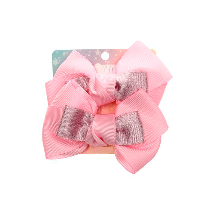 SET X2 DE PICO MOÑO LISO C/ CINTA RASO