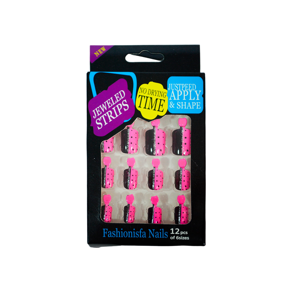 UÑAS ADHESIVAS PACK X 12