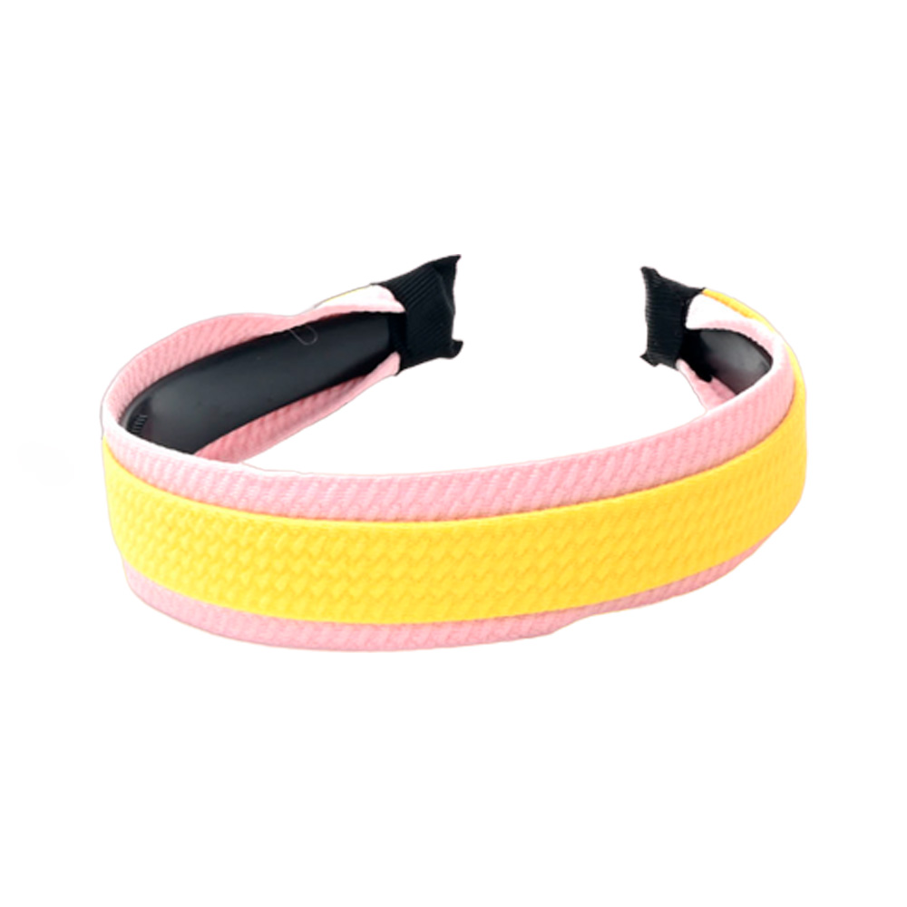 VINCHA CON TEXTURA SOBREPUESTA. RIGIDA. BITONALES