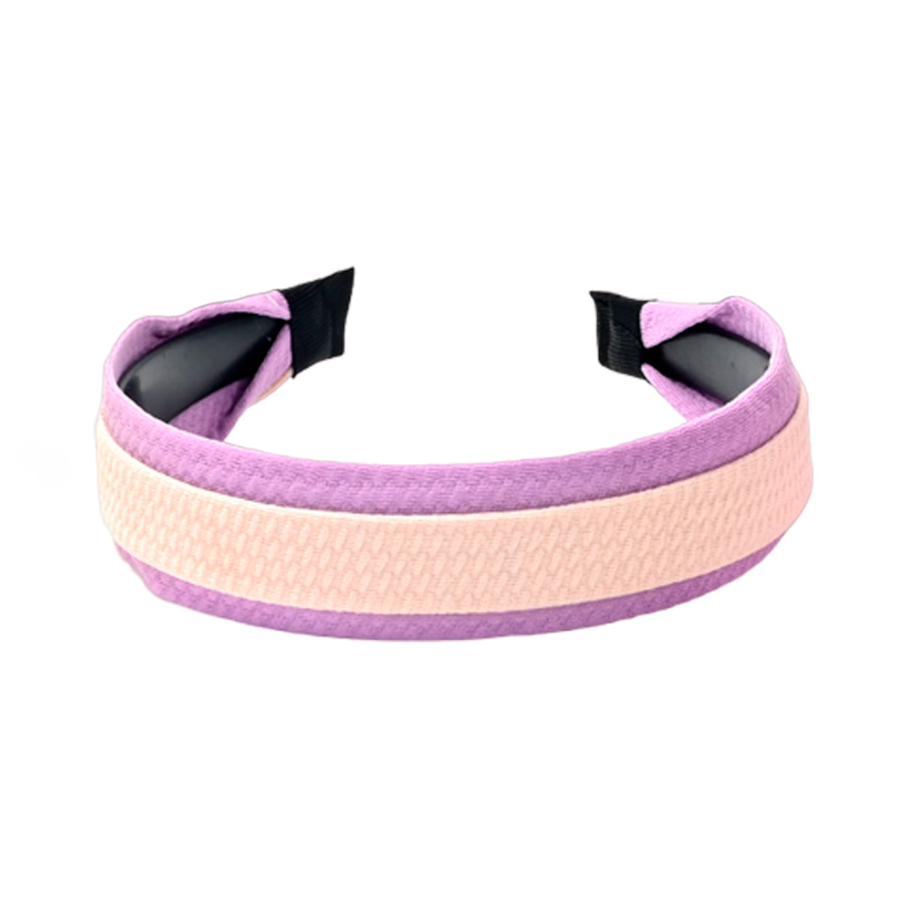 VINCHA CON TEXTURA SOBREPUESTA. RIGIDA. BITONALES