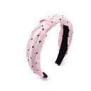 [38414] VINCHA DE TELA CON LUNARES