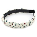 [35109] VINCHA RIGIDA CRUZADA CON ESTRELLAS