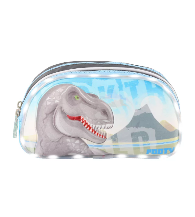 CARTUCHERA CON LUZ LED DINO