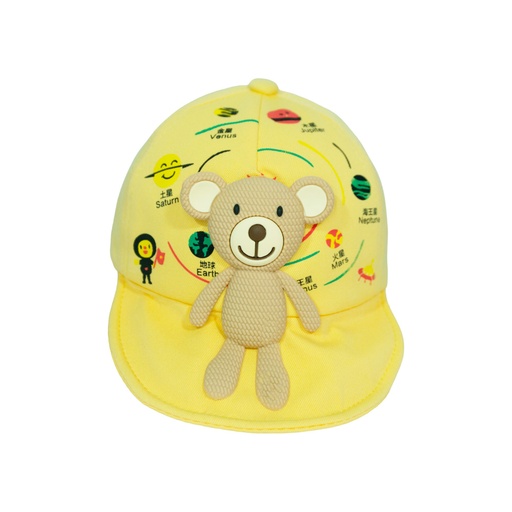 GORRA INFANTIL CON APLIQUE OSITO