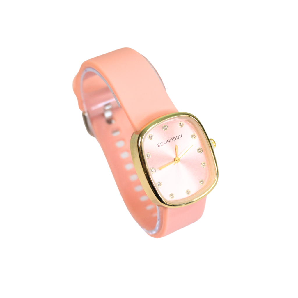 RELOJ RECTANGULAR STRASS C/CORREA