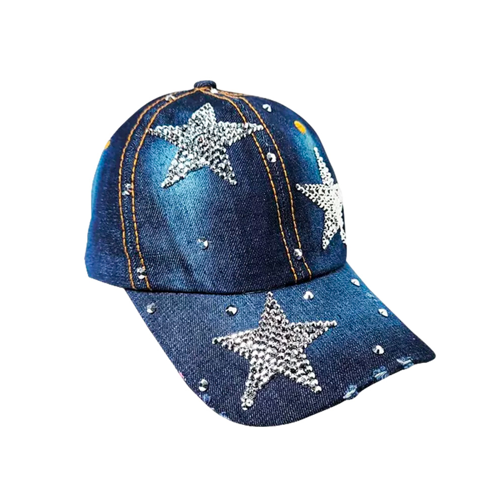 GORRA DE JEAN CON STRASS ESTRELLA
