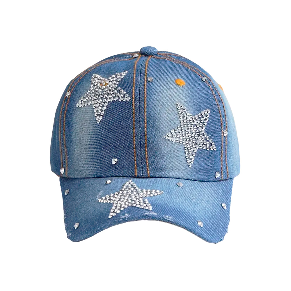 GORRA DE JEAN CON STRASS ESTRELLA