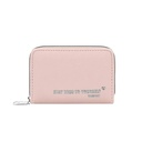 BILLETERA CON APLIQUE FRONTAL TRENDY (5 NEGRO, 2 ROSA, 2 MARRON)