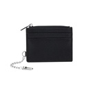 TARJETERO CON PORTA LLAVERO TRENDY (5 NEGRO, 3 MARRON)