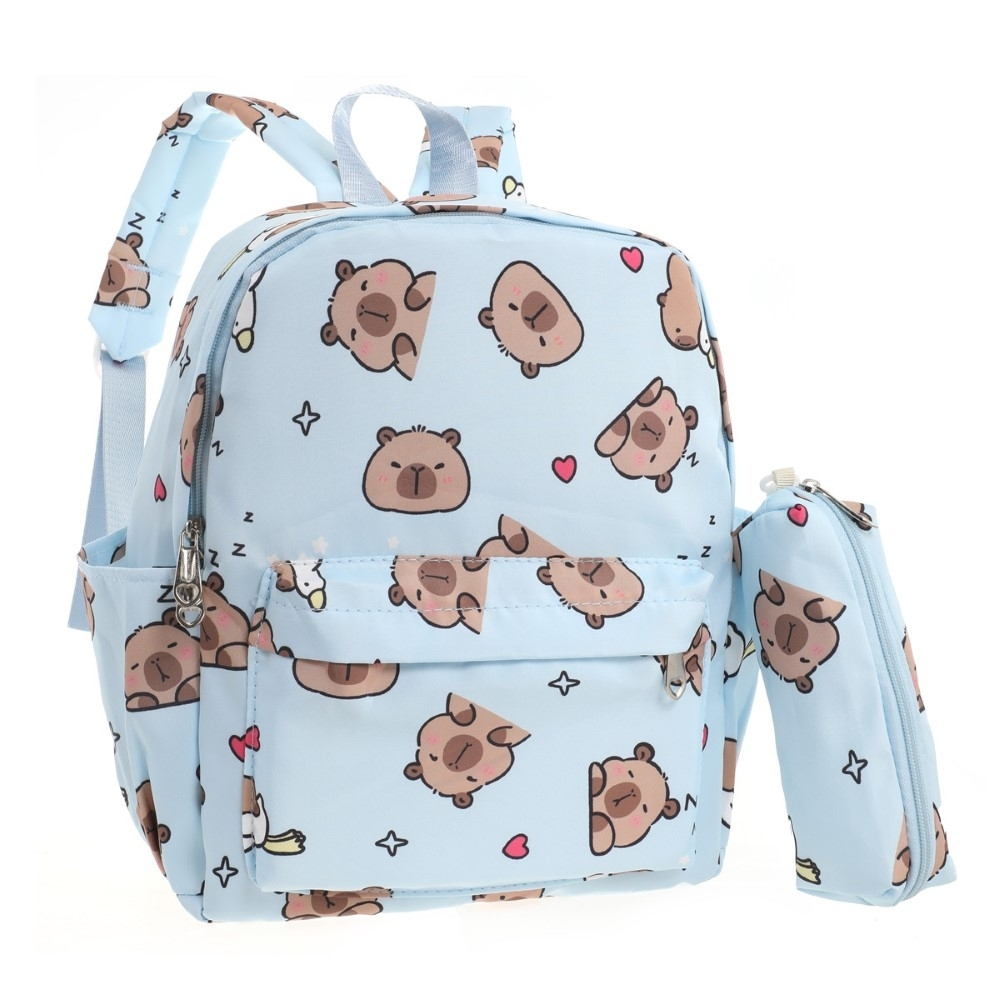 MOCHILA + CARTUCHERA CAPIBARA 13"