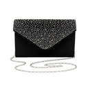 CARTERA DE FIESTA TIPO SOBRE CON CADENA PLATEADA