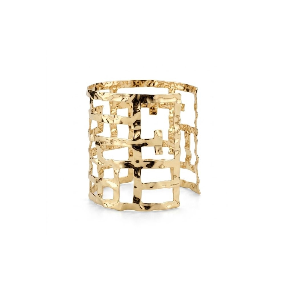 BRAZALETE ANCHO DISEÑO GEOMETRICO