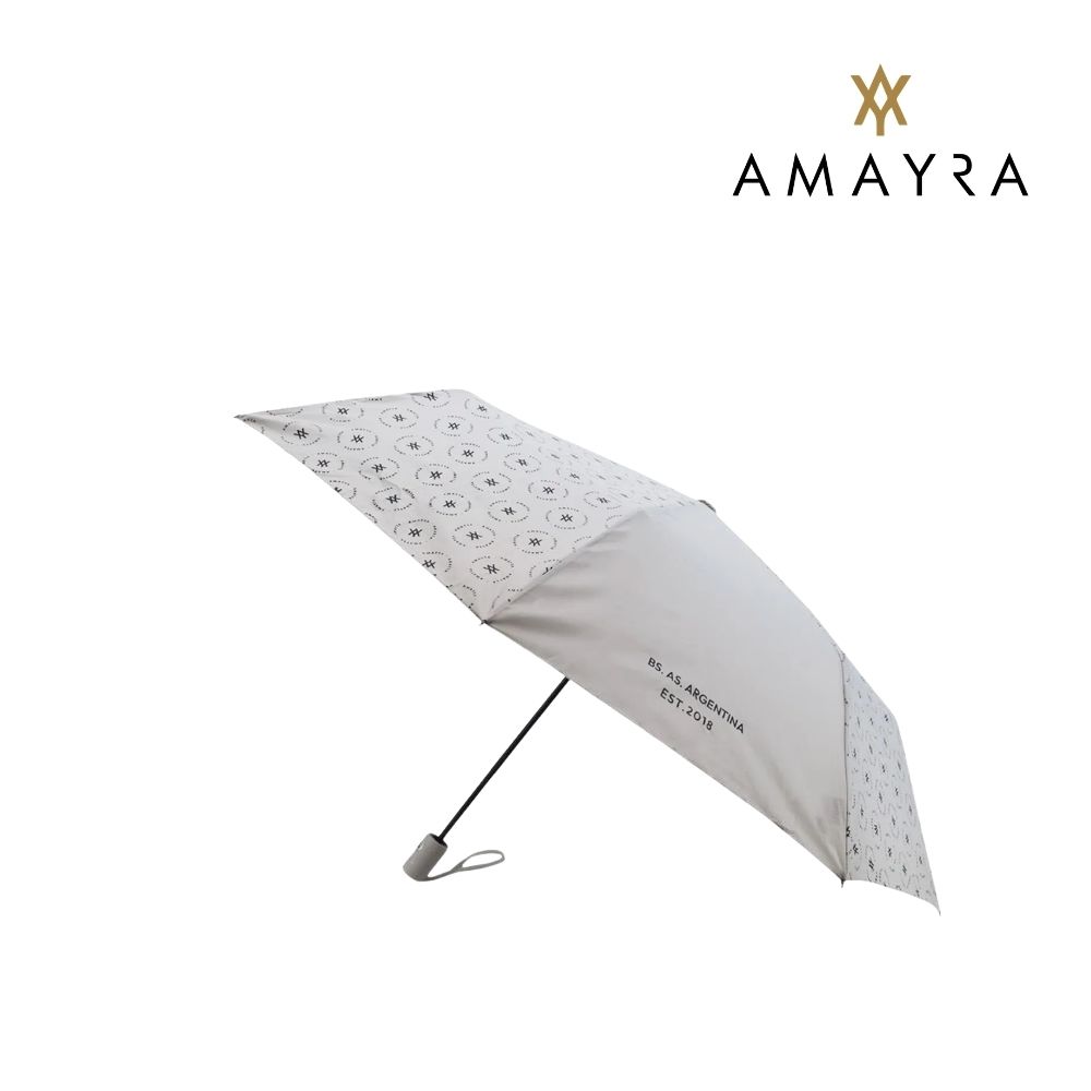 PARAGUAS CORTO AUTOMÁTICO 21" ESTAMPADA LOGO AMAYRA