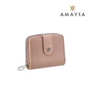 TARJETERO CIERRE Y BOTON AMAYRA (4 MARRON, 6 ROSA)