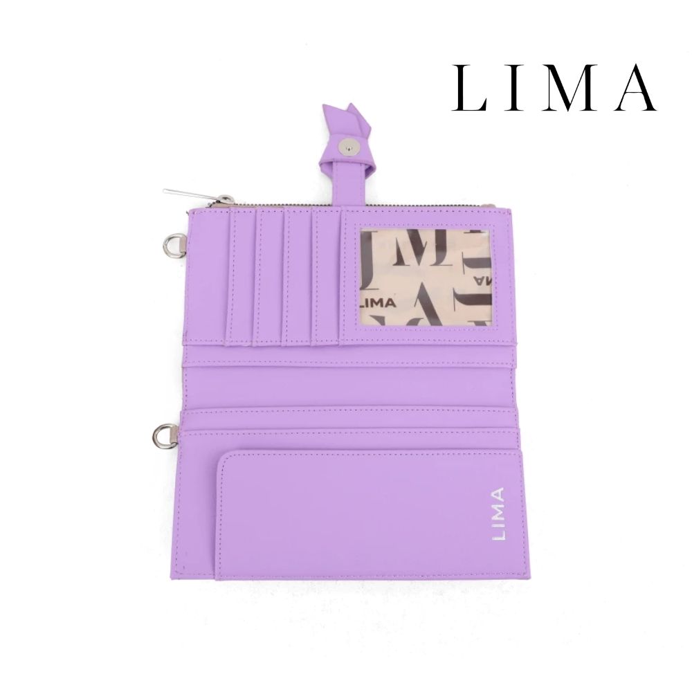 BILLETERA GRANDE COLOR LISO LIMA