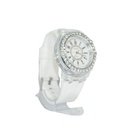RELOJ CARCASA STRASS Y MALLA DE GOMA X12