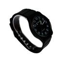 RELOJ FONDO PLATEADO MALLA DE SILICONA 12