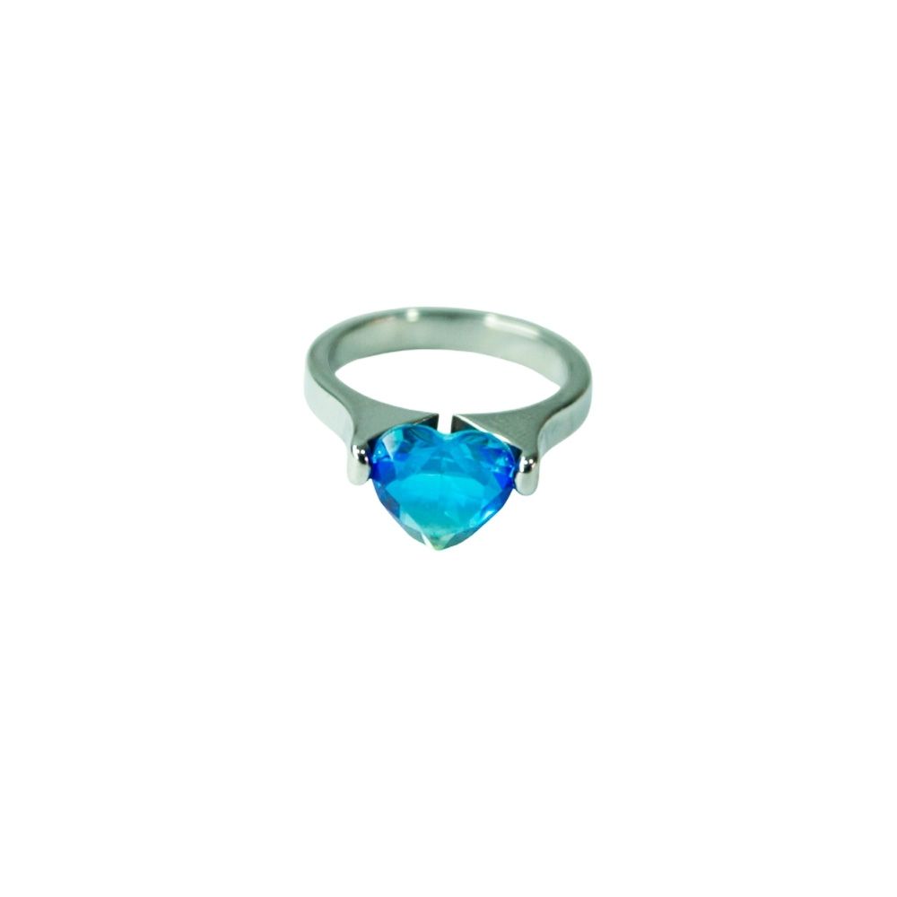 ANILLO ACERO QUIRURGICO CORAZON