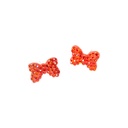 AROS CON STRASS ROJO XPAR