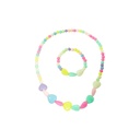 COLLAR + PULSERA CUENTAS DE COLORES