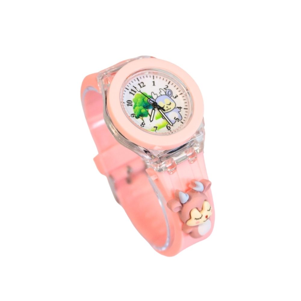 RELOJ INFANTIL CON APLIQUE EN MALLA