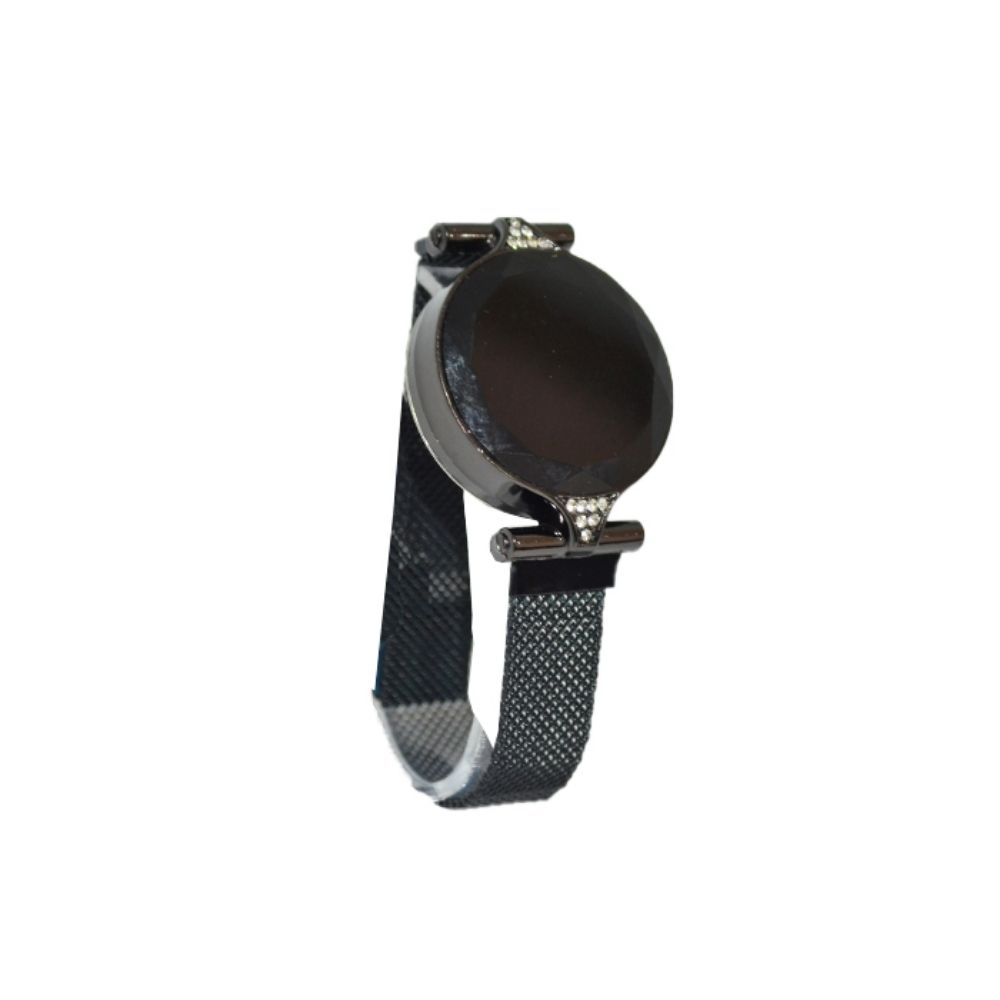 RELOJ ESPEJADO MALLA METALICA