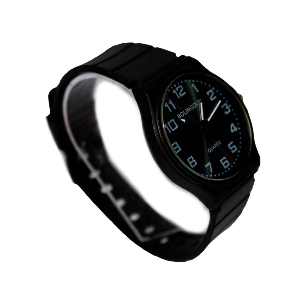 RELOJ FONDO PLATEADO MALLA DE SILICONA