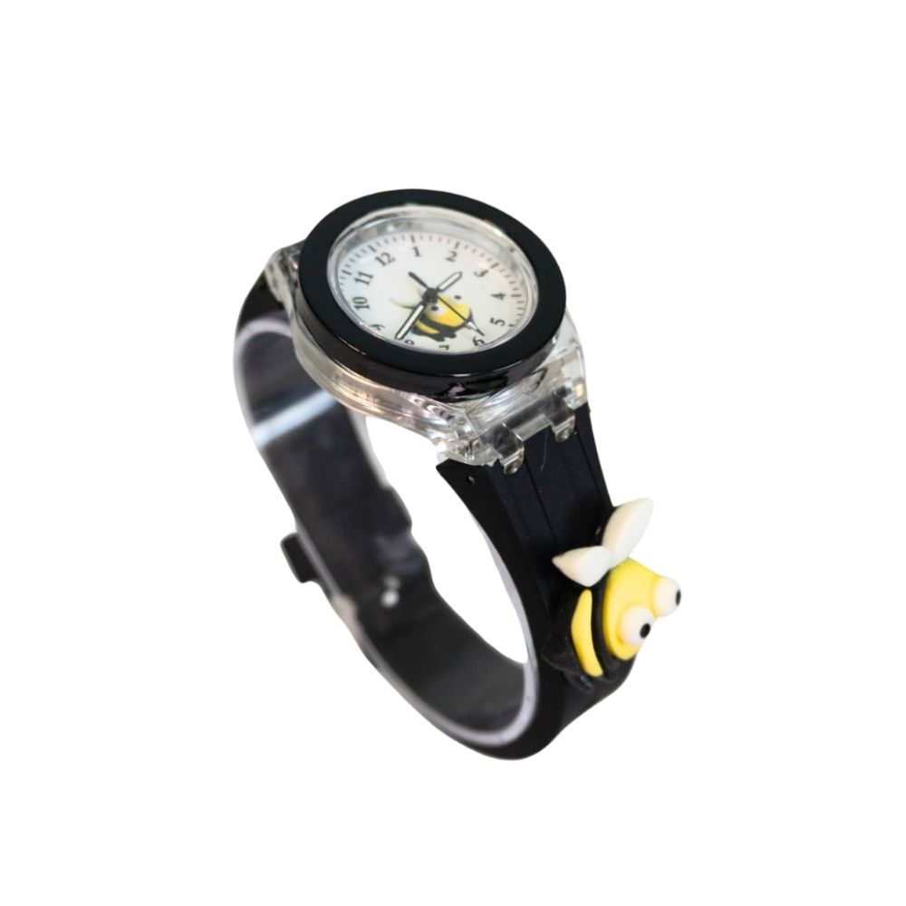 RELOJ INFANTIL CON APLIQUE EN MALLA