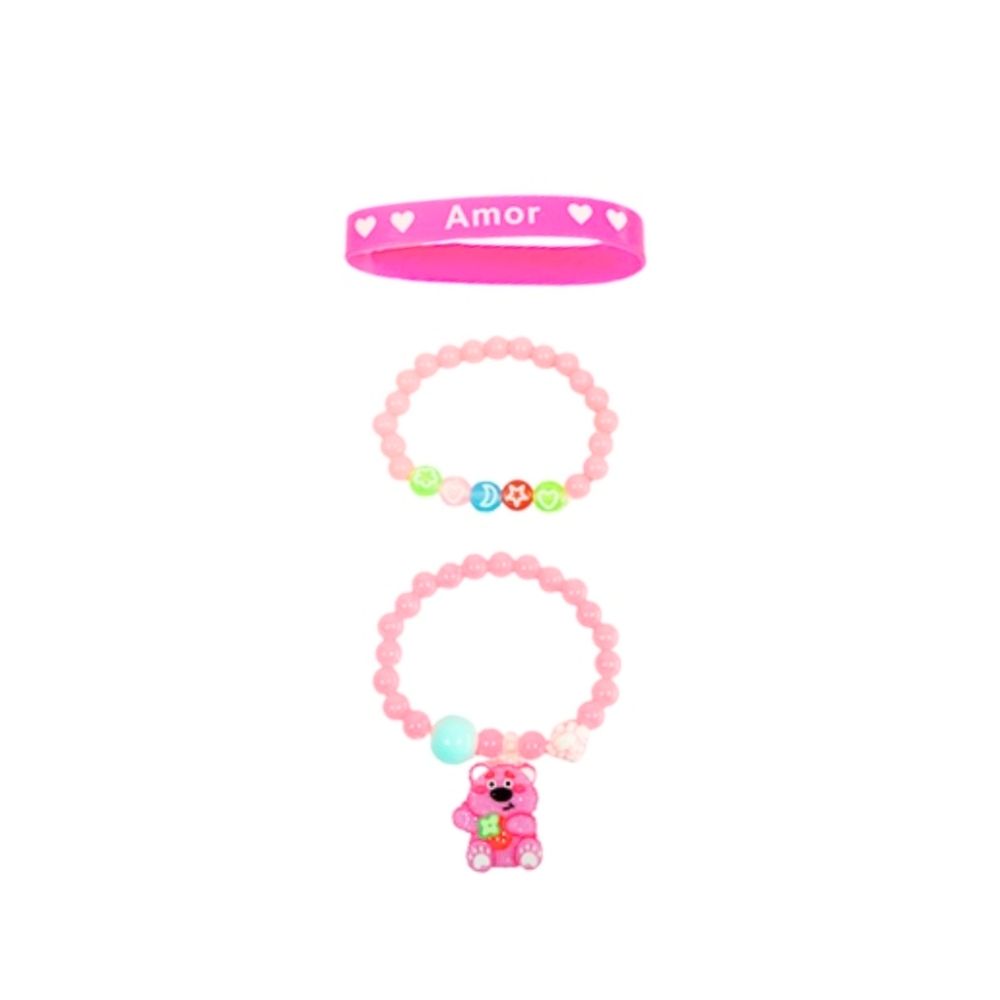 SET DE PULSERA INFANTIL CON DIJE X3