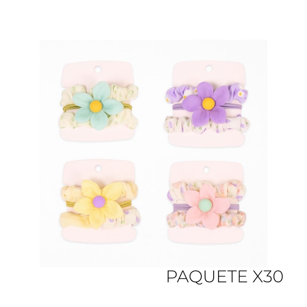 SET DE COLEROS FLOR POR 3 UNIDADES (X30 SET)