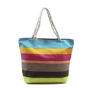 [34756] BOLSO PLAYERO A RAYAS MULTICOLOR