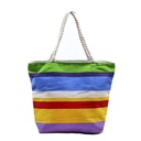 [34756] BOLSO PLAYERO A RAYAS MULTICOLOR