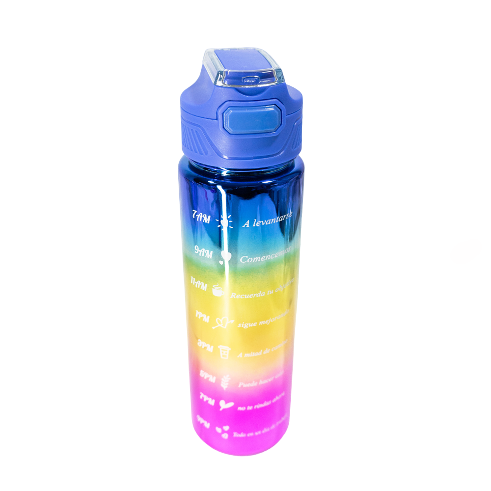[42228] BOTELLA DE AGUA 900ML COLORES METALIZADOS VARIOS EN DEGRADE