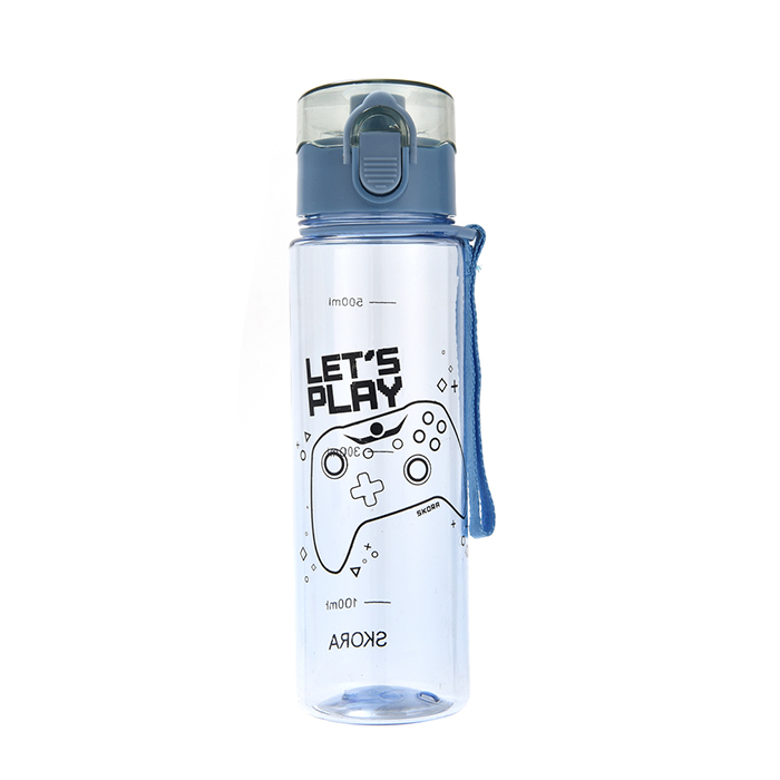 [39766] BOTELLA TAPA CLIC ESTAMPADA 500ML
