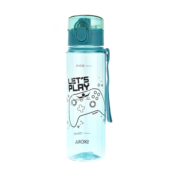 [39766] BOTELLA TAPA CLIC ESTAMPADA 500ML