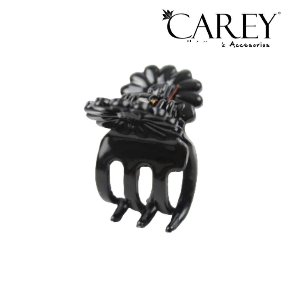 [32116] BROCHE FLOR 3 DIENTES CAREY